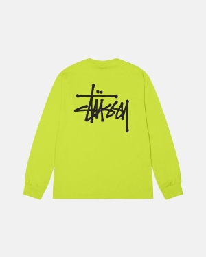 Stussy Basic Ls Juoksupaidat Keylime | OFZWSG-732