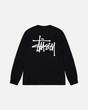 Stussy Basic Ls Juoksupaidat Mustat | FWUHRK-760