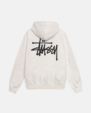 Stussy Basic Pigment Dyed Huppari Beige | OXJEMS-916