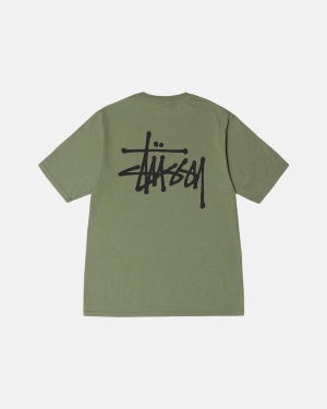 Stussy Basic Pigment Dyed Juoksupaidat Artichoke | LURPZD-017