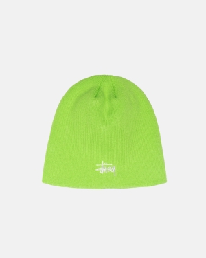 Stussy Basic Skullcap Beanie Lippis Vaaleanvihreä | EYCRWF-502