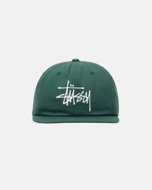 Stussy Basic Strapback Lippis Forest | UAWLKP-590