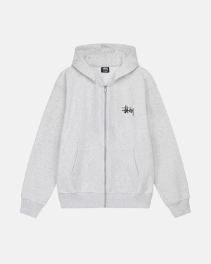 Stussy Basic Zip Huppari Harmaat | BVTGND-742