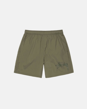 Stussy Big Stock Nylon Shortsit Oliivinvihreä | HMACIP-203