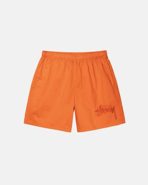 Stussy Big Stock Nylon Shortsit Oranssi | CXDWAF-690