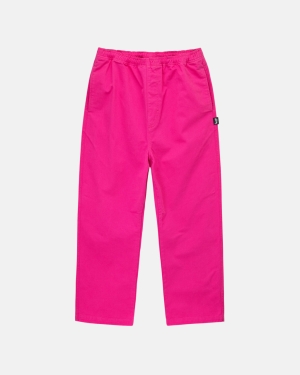 Stussy Brushed Beach Housut Pinkki | RHUKXE-698