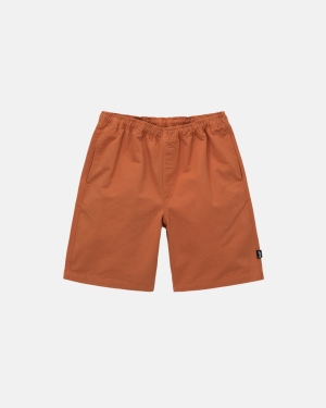 Stussy Brushed Beach Shortsit Punainen | TNLKFJ-497