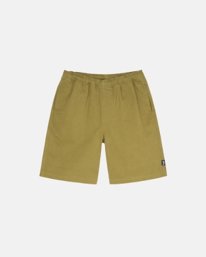 Stussy Brushed Beach Shortsit Vaaleanoliivinvihreä | RVXKDO-179