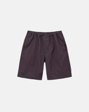 Stussy Brushed Beach Shortsit Viininpunainen | UIEDRX-410