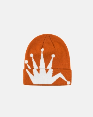 Stussy Crown Jacquard Cuff Beanie Lippis Oranssi | QGOEKP-530