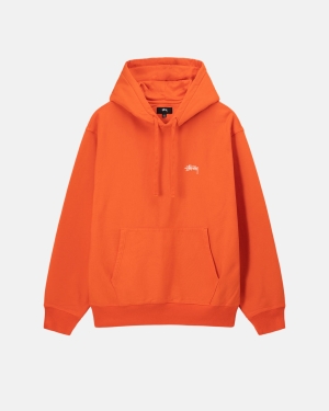 Stussy Overdyed Stock Logo Huppari Oranssi | VMLEUA-720