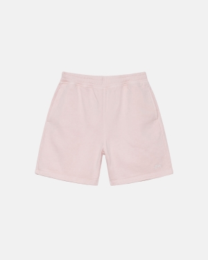 Stussy Overdyed Stock Logo Sweat Shortsit Pinkki | DAFXKW-635