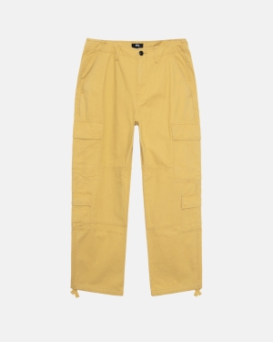 Stussy Ripstop Surplus Cargo Housut Sulphur | OMAQXJ-924