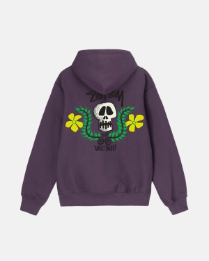 Stussy Skull Crest Huppari Violetit | NRBSGM-732