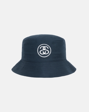 Stussy Ss Link Deep Bucket Hatut Laivastonsininen | RFDSAH-089