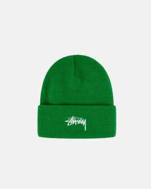 Stussy Stock Cuff Beanie Lippis Kelly | NARVUY-920