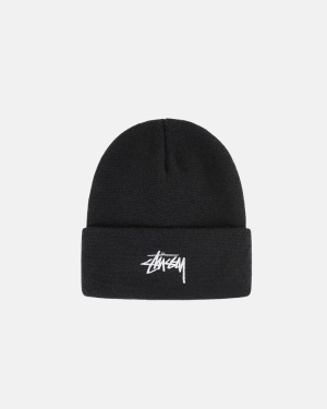 Stussy Stock Cuff Beanie Lippis Mustat | GNCJUZ-289