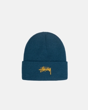 Stussy Stock Cuff Beanie Lippis Tummanturkoosi | NIFCRD-265