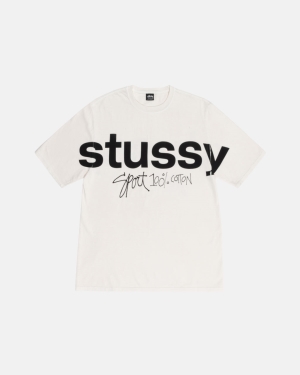 Stussy Urheilu 100% Pigment Dyed Juoksupaidat Beige | DMJGNK-584