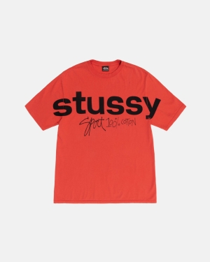 Stussy Urheilu 100% Pigment Dyed Juoksupaidat Pinkki | WHLZYJ-276