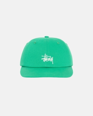 Stussy Washed Stock Low Pro Lippis Vaaleanvihreä | VJRFIS-349