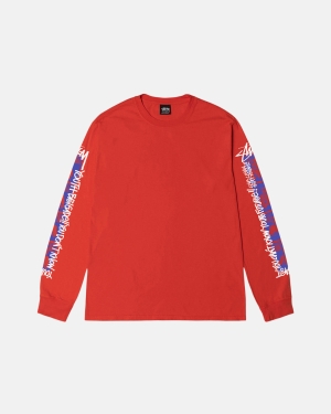 Stussy Youth Brigade Pigment Dyed Ls Juoksupaidat Pinkki | AKQPNY-574