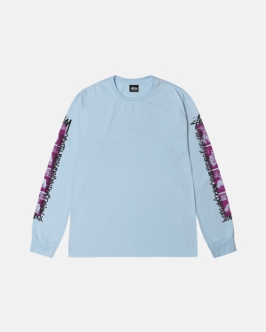 Stussy Youth Brigade Pigment Dyed Ls Juoksupaidat Sininen | LTFIUX-761